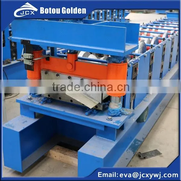 steel roofing ridge cap making machine