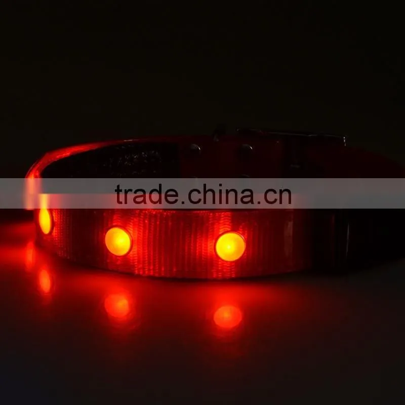 Flashing Safety LED USB Rechargeable Dog Collar Pet Collars