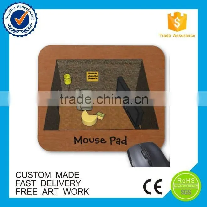 Custom printed fish logo gel gaming mouse pads
