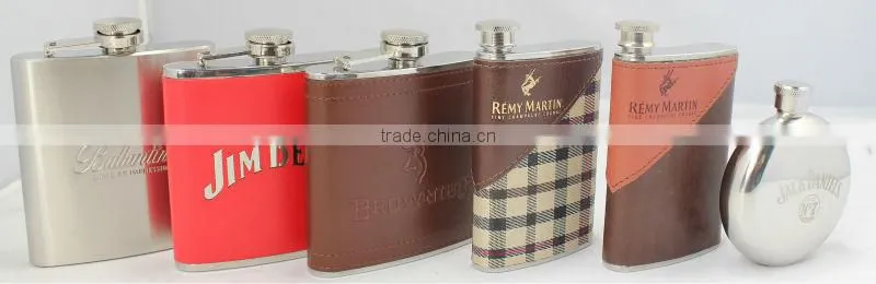 Jagermeister stainless steel hip flask gift set