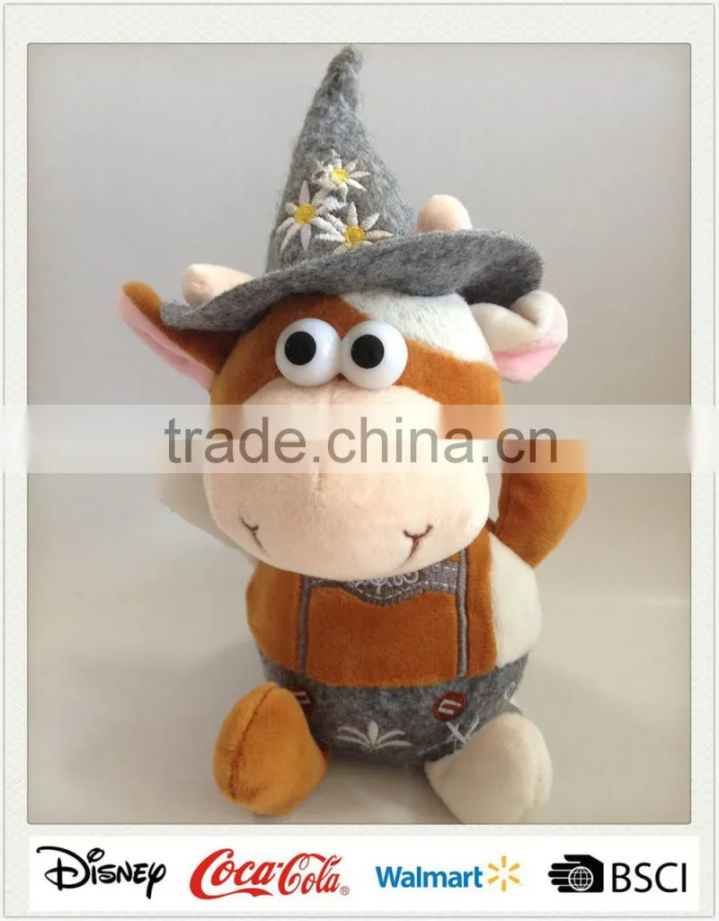 Wholesale Alibaba Animated Plush Cow Voice Recording Toys