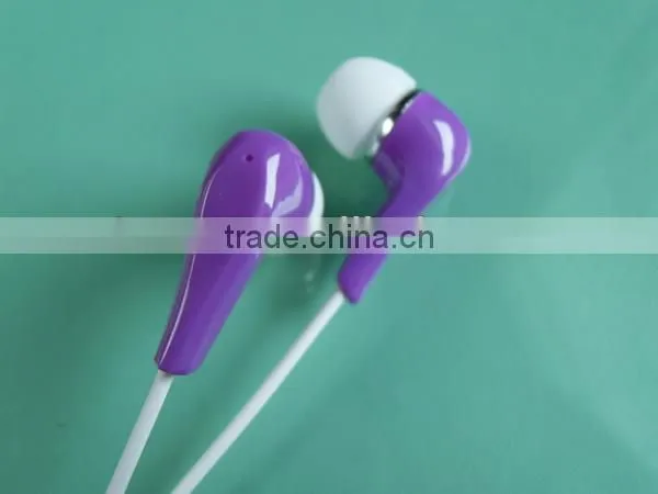 wholesale High quality in-ear mobile phone black earphones