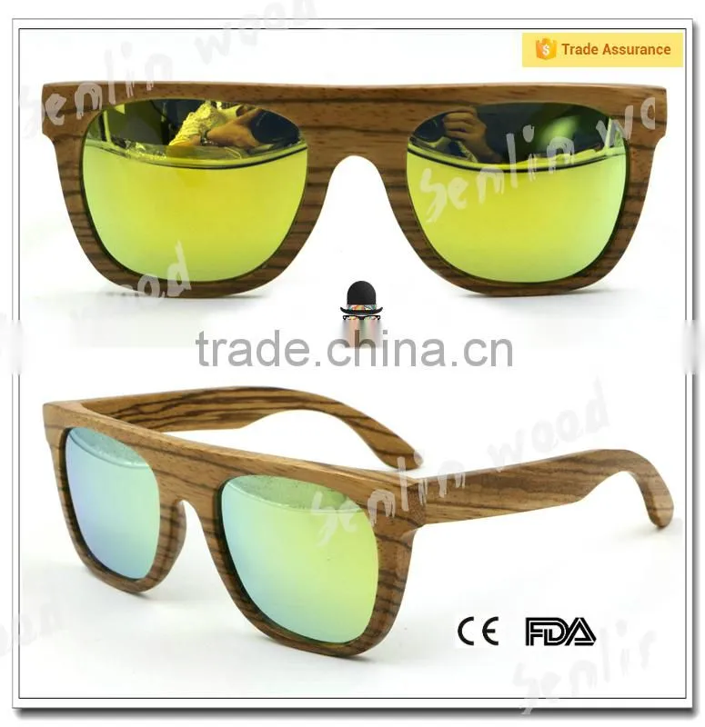 New Style Polarized Sun Glasses Wood For fashion women and handsome men