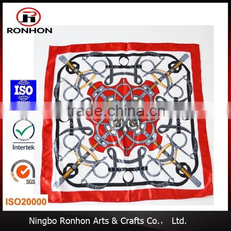 2016 new women fashion polyester square scarf