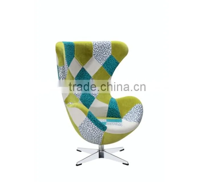 Patchwork cheap egg chair waiting room chairs