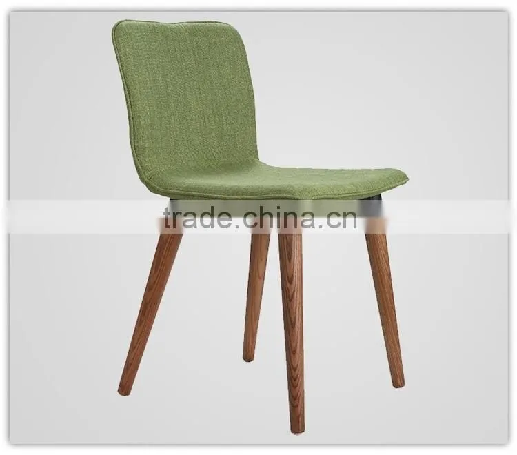 black fabric wooden dining chairs