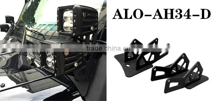 Windshield Pillar mount bracket for Dual LED lights