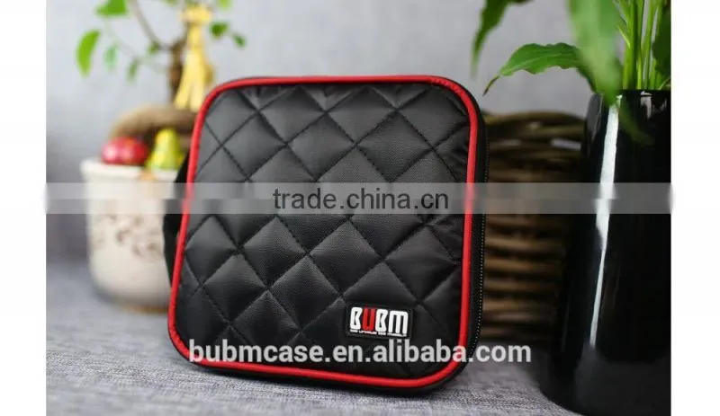 Fashion Black 32 Capacity 230D Space Twill PVC Fabric DVD Case CD Holder personalized cd case dvd cases
