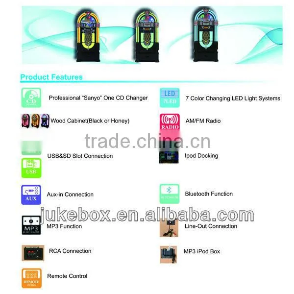 Jukebox Bluetooth speaker - stereo speaker- Christmas gift