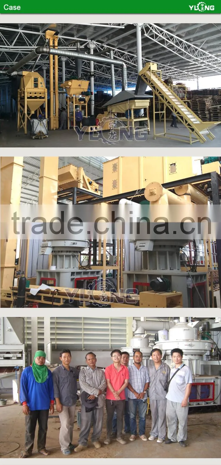 Hot sales 2.5-3t straw pellet mill,rice husk pellet press YUlong Malaysia Branch company start