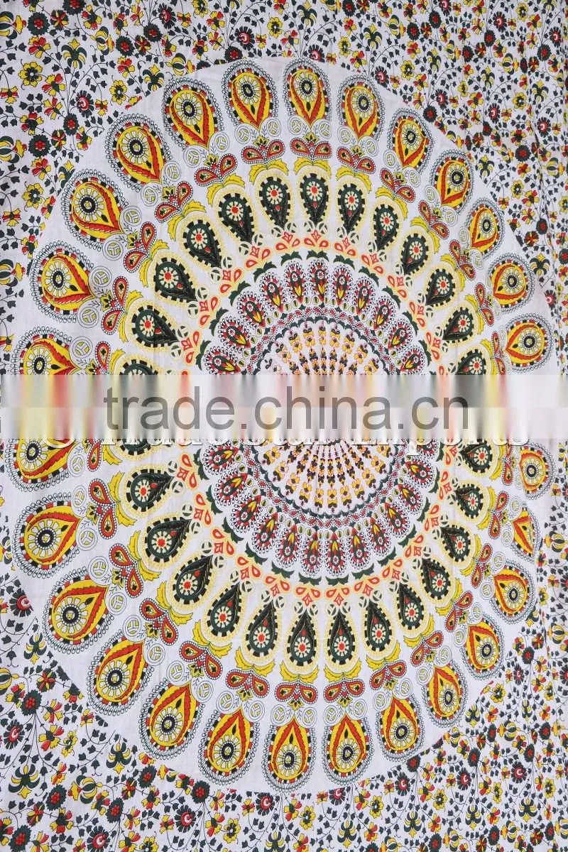 Ethnic Wall Hangings Indian Mandala Hippie Bohemian Wall Decoraiton Cotton Tapestry