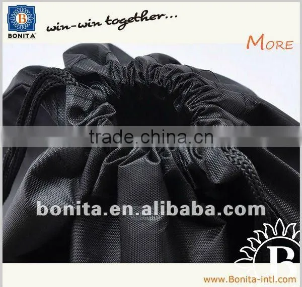 Fashion polyester cheap fabric drawstring shoe bag,dust bags