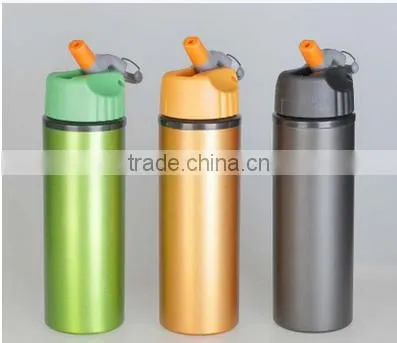 Food Grade Aluminum Bottle / Eco-Friendly 750ML aluminum Sports Water Bottle BPA Free Bottles