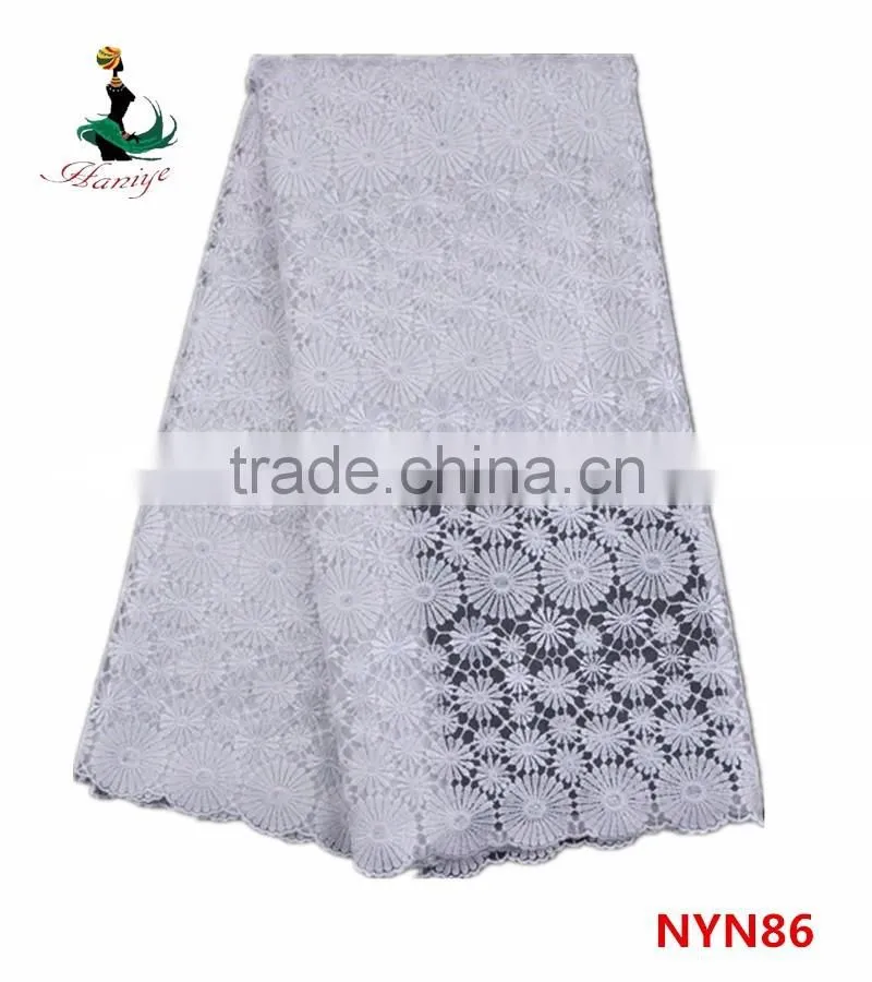 2016 Haniye wholesale french net lace fabric cheapest african tulle lace fabrics for party/NYN86
