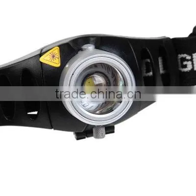 310 Lumen 2 Modes Mini Zoom LED Headlight Zoom Headlamp