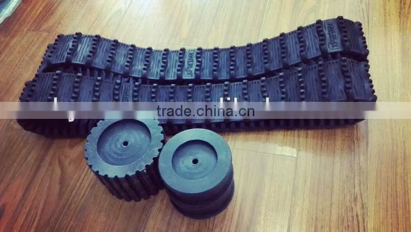 Robot Rubber Track with wheels
