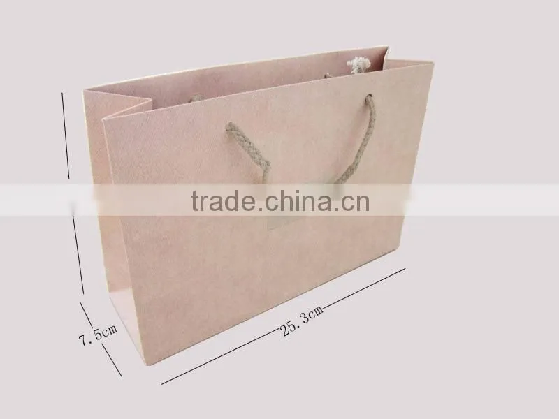 Brief and large shopping paper bag with handle