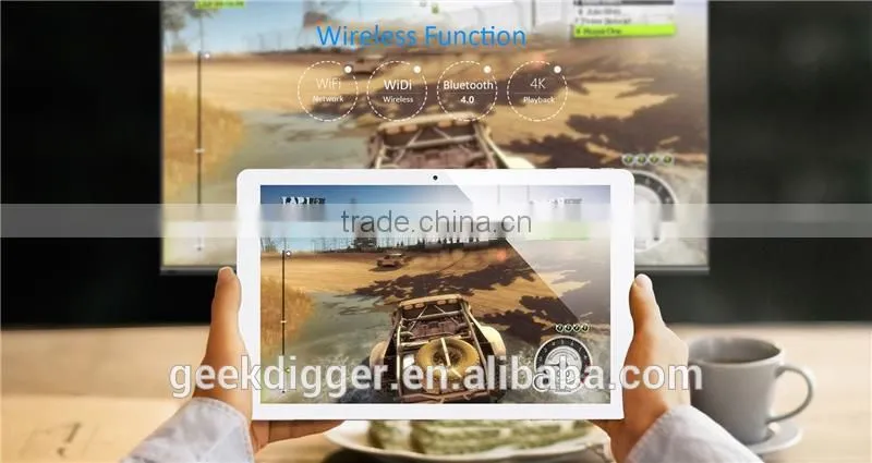 Teclast X16 Plus 2 in 1 Tablet PC-SILVER/Android 5.1 10.6 inch IPS Screen Intel Cherry Trail Z8300 64bit Quad Core 1.44GHz