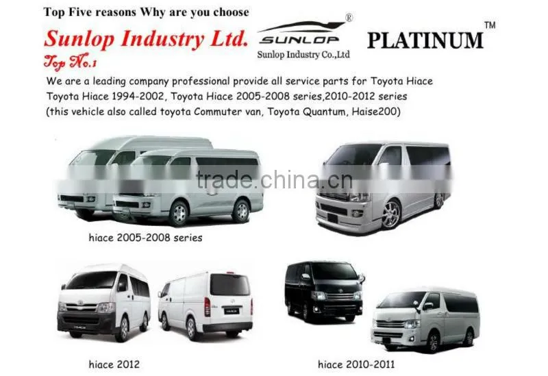 toyota spare part hiace chrome parts 000439 Chrome side window trim for hiace side window trim