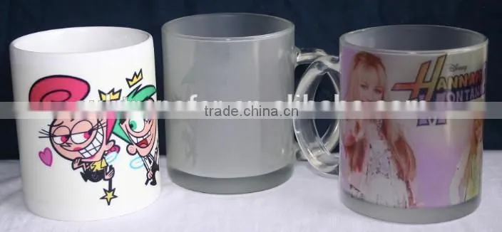 Promotional 11oz Sublimation Frosted Glass Mug