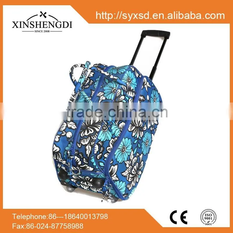 IR016 2016 New Design Quilted Duffel Cotton Travel Tote Bag
