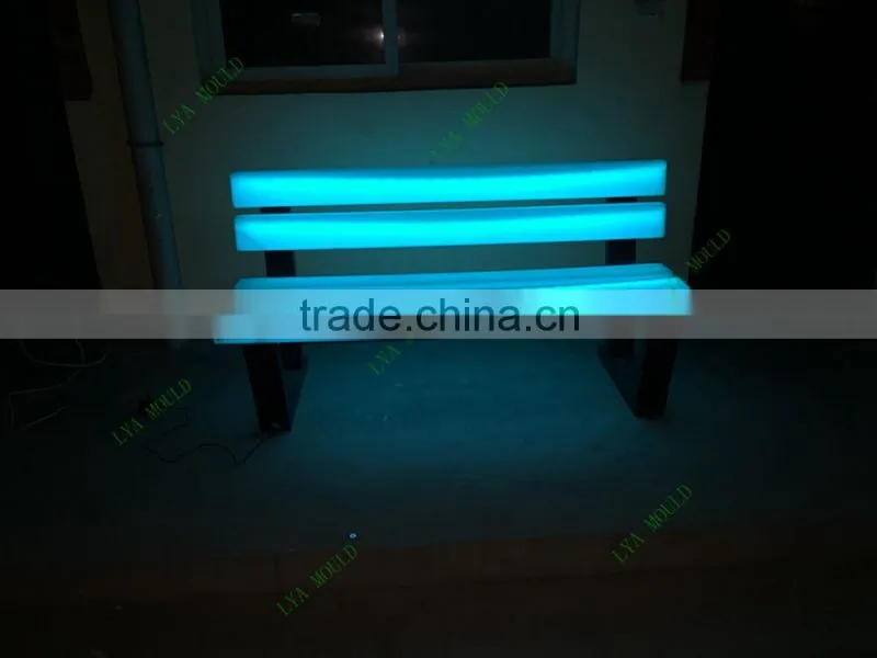 New LED Park Bench Garden Chair Plastic Material
