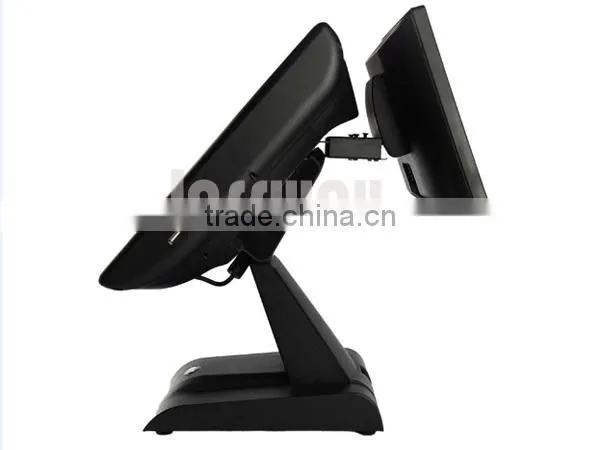 Dual panel POS display