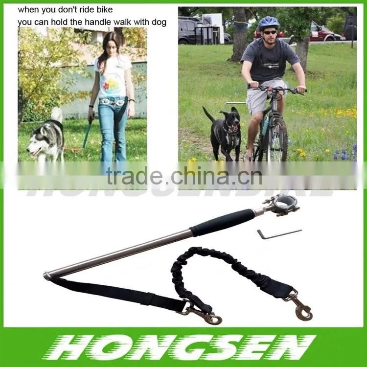 made in china strainless steel handle retractable dog leashes