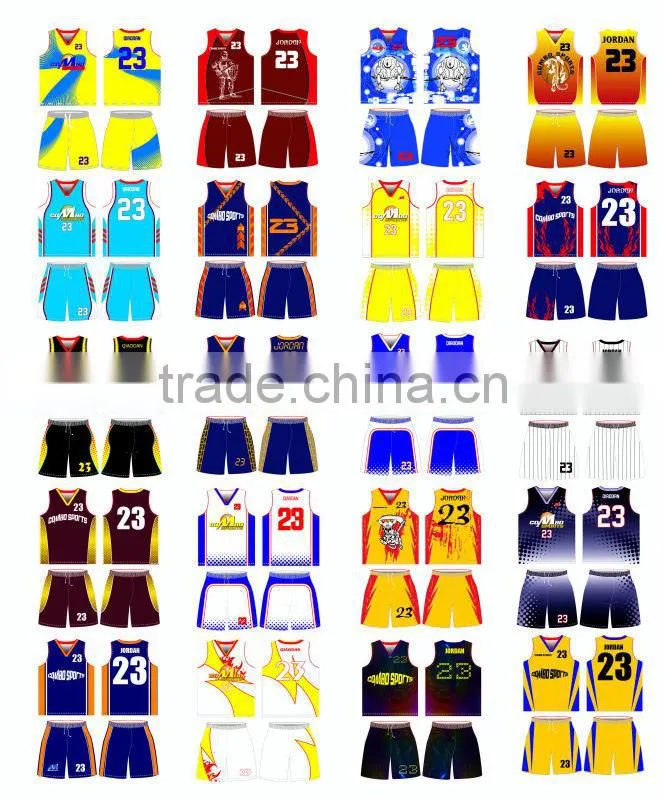 customized sublimated basketball singlet and shorts