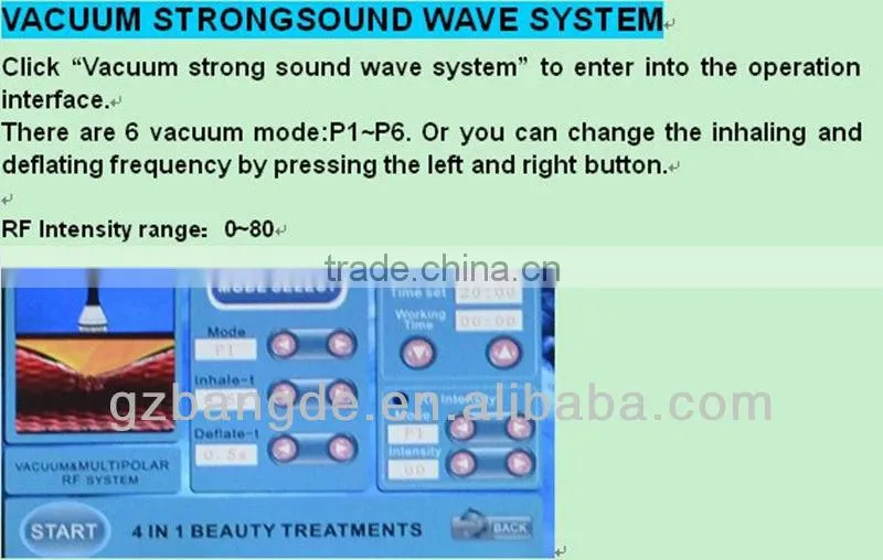 2013 Latest! ultrasound cavitation bipolar rf machine for weight loss BD-B030