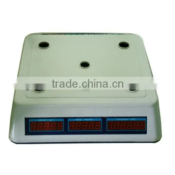 Digital Price Computering Food Scale with 40kg Capacity Loadcell electronic scale