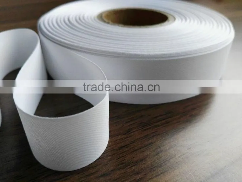 Cheap and good quality label fabric for necklabels, full dull polyester satin ribbon
