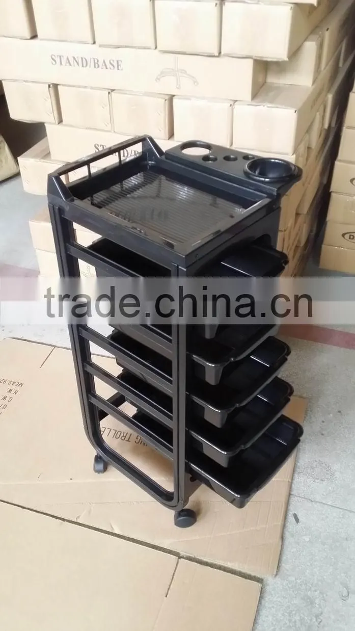 professional aluminum trolley beauty case hair salon trolley barber cair trolley B60-ST033
