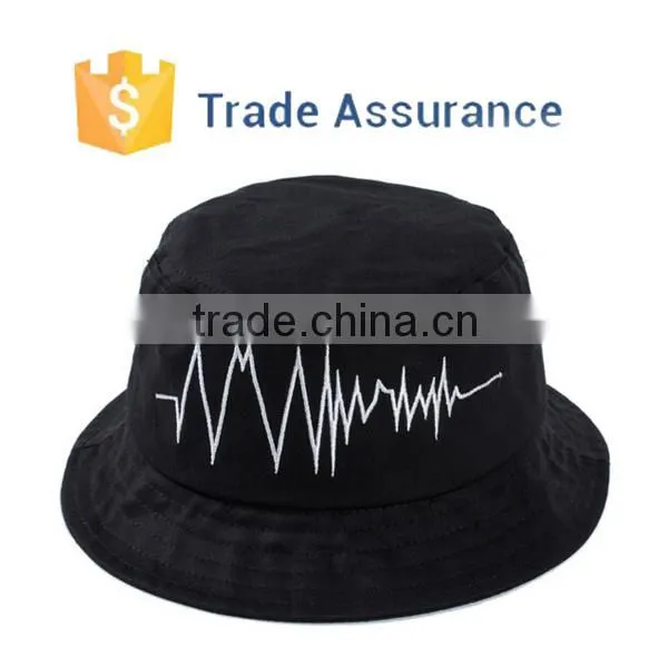 High Quality Black Cotton Bucket Hat,White Bucket Hat ,Embroidery Bucket Hat Wholesale