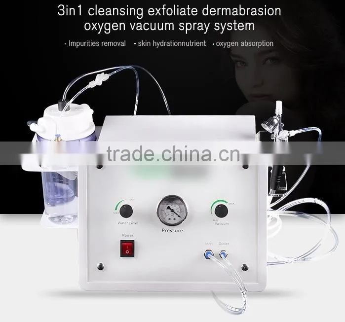 Hot sale 3 in 1 newmeir hydro dermabrasion oxygen sprayer hydro-dermabrasion machine
