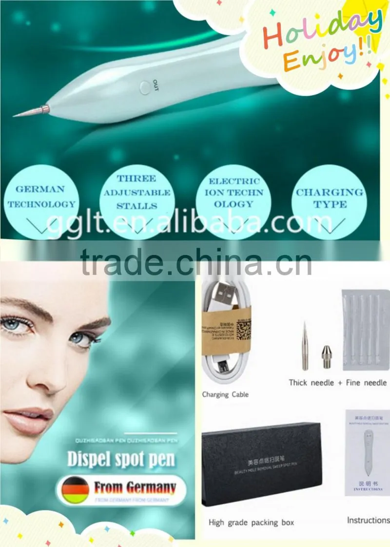 2016 new designed liquid plasma pen for tattoo removal pen for laser co2 spots removal pen
