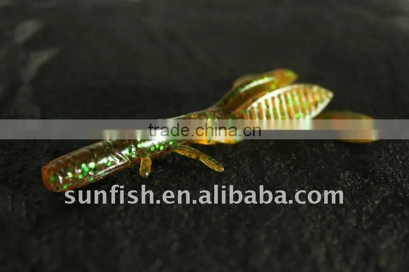 soft fishing lure with salt,freshwater soft lure G04