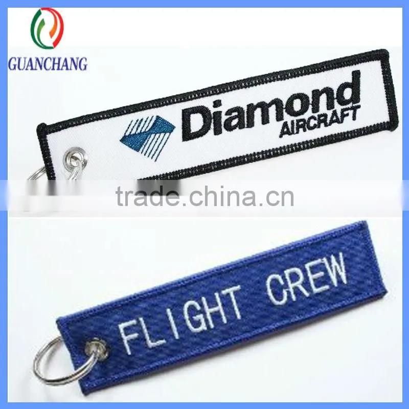 2013 Popular new products embroidery keychain