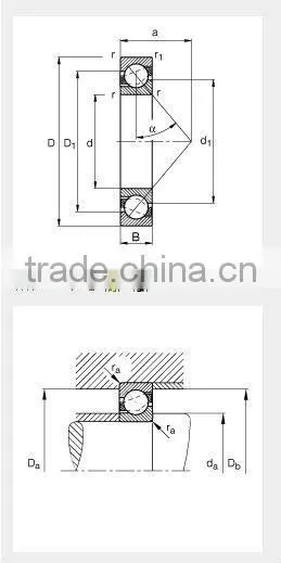 Suitable for gas turbine angular bearing 7217C