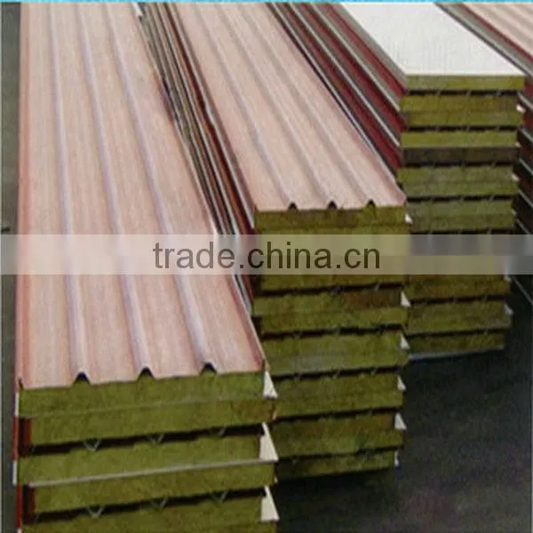 rock wool metal sandwich panel