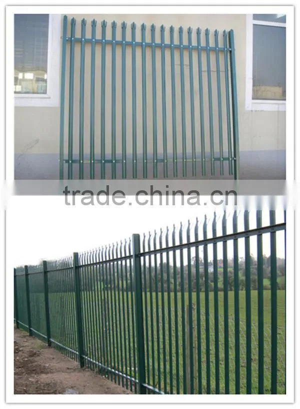 High quality of the canada Steel Anti-climb Security Fence / palisade fence