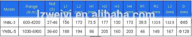 HYDRAULIC TORQUE WRENCH WITH ELONGATOR (Accuracy: +/-3%)