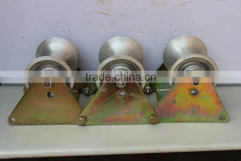 Three-wheel cable pulley wheels, cable roller
