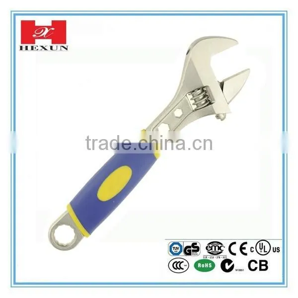 2016 New arrival small adjustable wrench with 5 sizes 6", 8", 10", 12", 15"