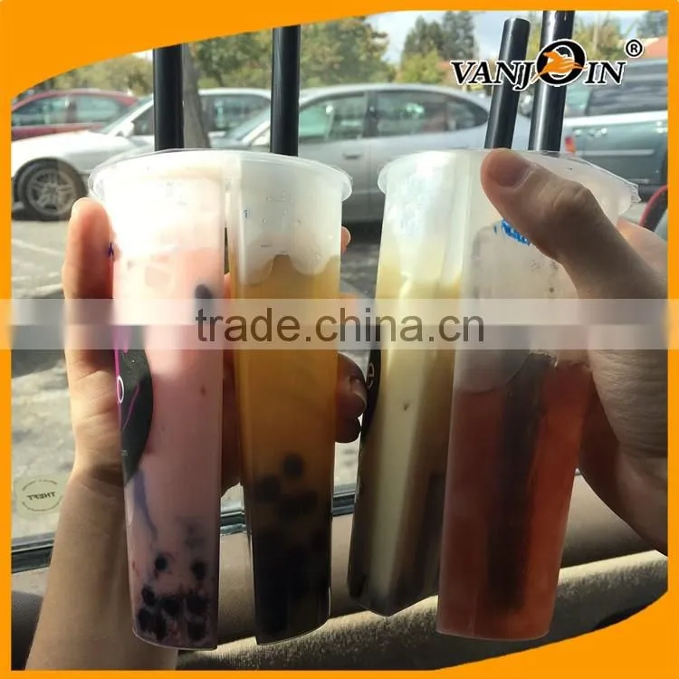 New Style Plastic Clear 3 Flavor Boba Cups Iced Drink Tea Split Cup