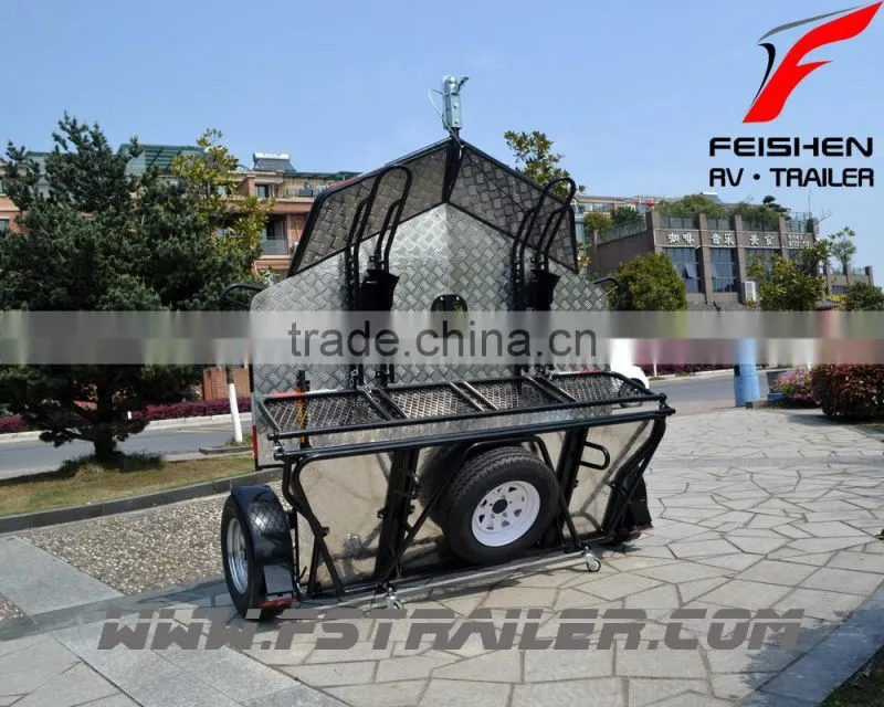 Double bikes folding style Trailer MT502 for motorcycle