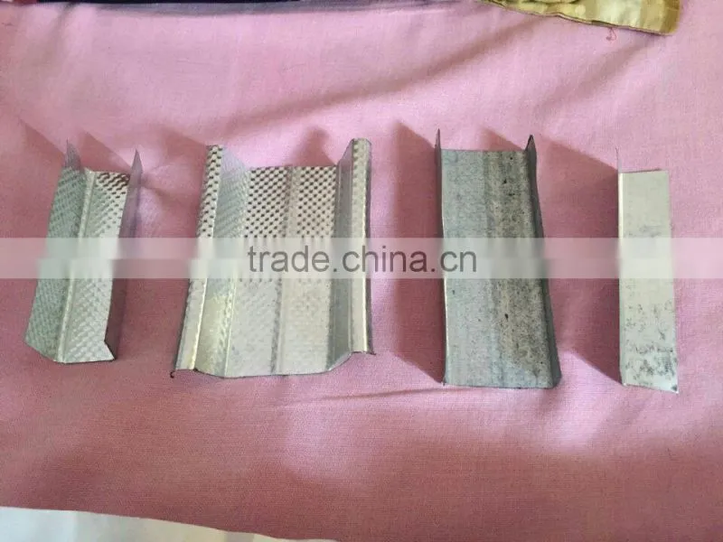 Drywall galvanized metal stud and track for building material