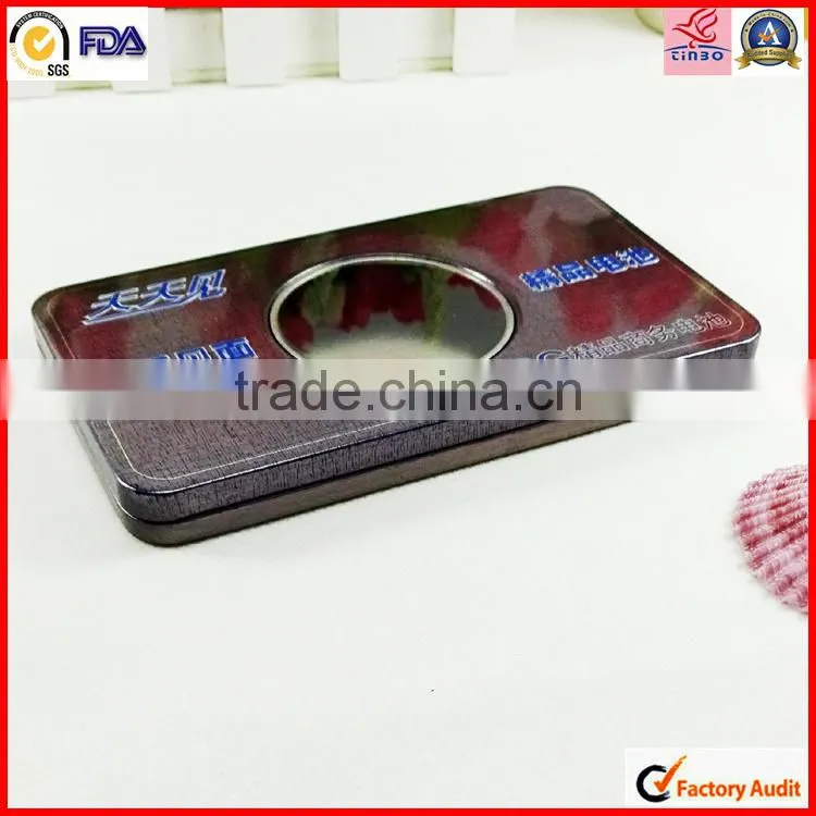 rectangle high quality battery tin case