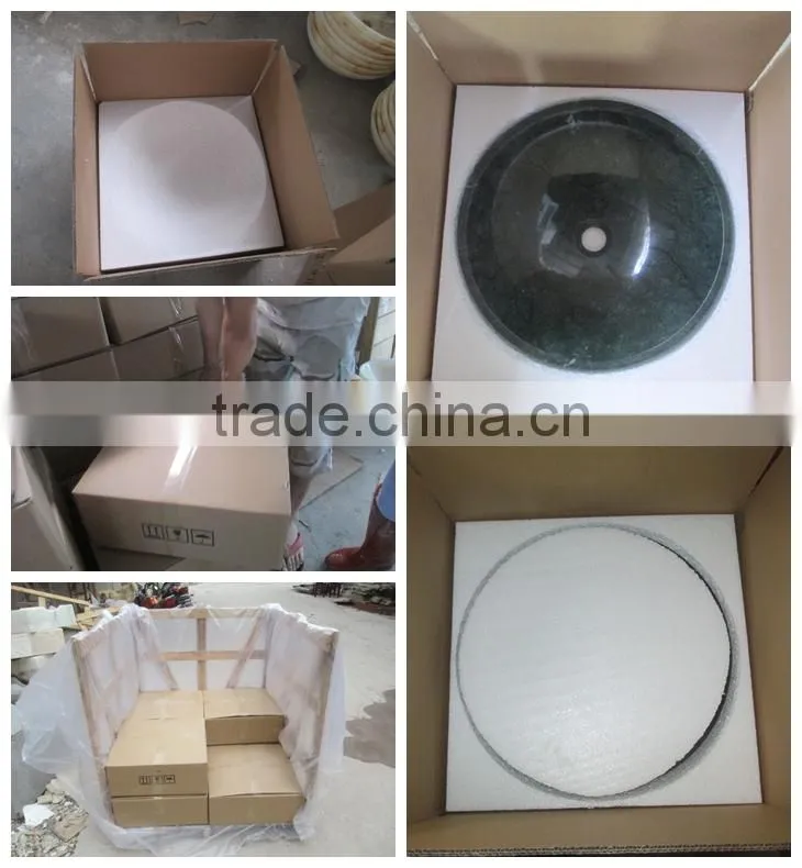 Indian Dark Green Marble Wash Basin