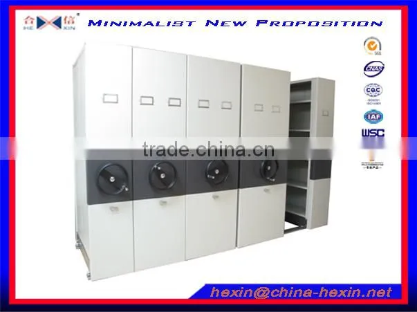 Best quality mechanical steel storage rack system,Moving Intensive Rack